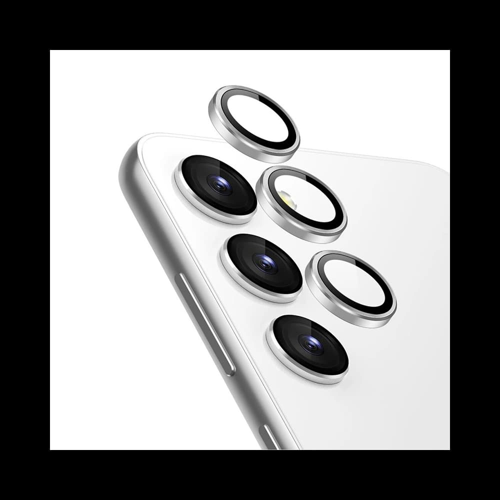 Ochranné sklo na objektiv fotoaparátu Crong Lens Ring Samsung Galaxy S24 průhledné