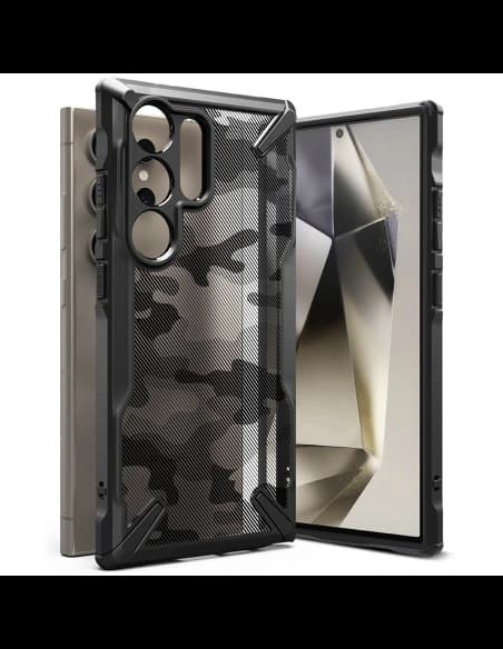 Etui Ringke Fusion-X Samsung Galaxy S24 Ultra Camo Black