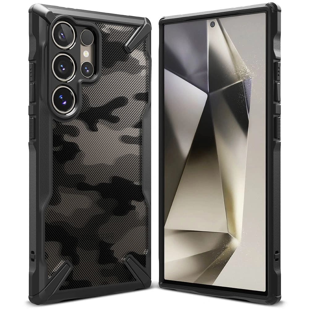 Etui Ringke Fusion-X Samsung Galaxy S24 Ultra Camo Black - 2