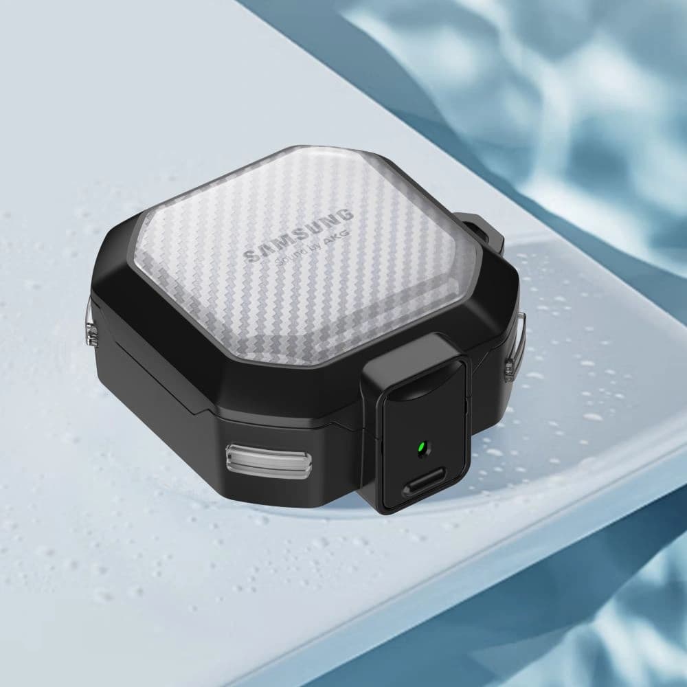 Tech-Protect Samsung Husă X-Carbo Galaxy Buds FE / 2 Pro / 2 / Live / Pro Negru - 5