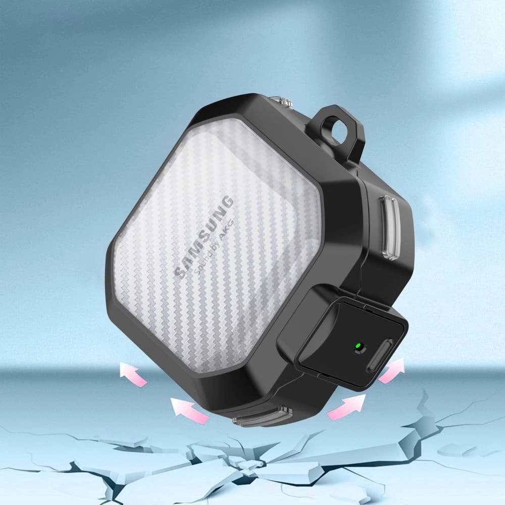 Tech-Protect Samsung Husă X-Carbo Galaxy Buds FE / 2 Pro / 2 / Live / Pro Negru - 6