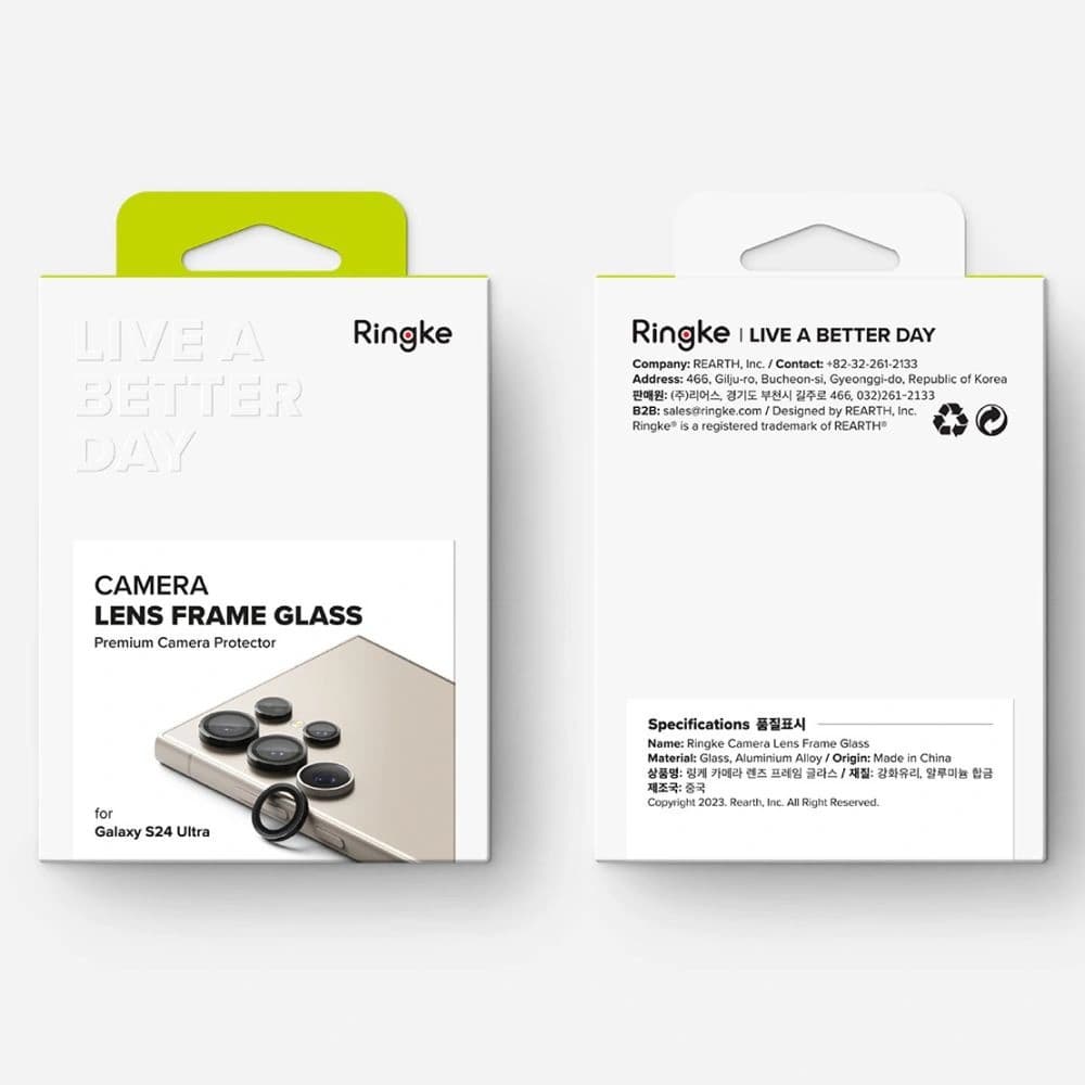 Ringke Samsung Overlay Camera Frame Protector Galaxy S24 Ultra Black - 8