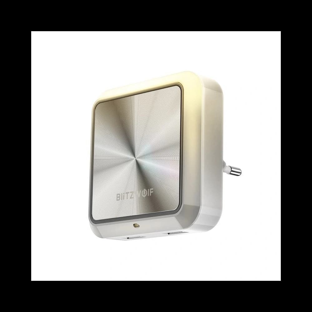 Lampă de noapte cu senzor de amurg BlitzWolf BW-LT14 pentru priză, 2x USB - 1