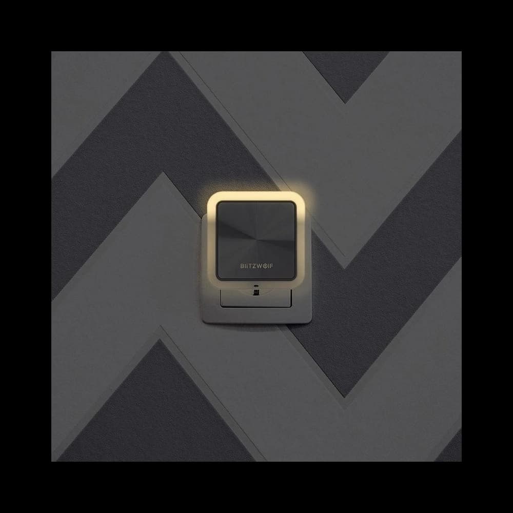 Lampă de noapte cu senzor de amurg BlitzWolf BW-LT14 pentru priză, 2x USB - 5