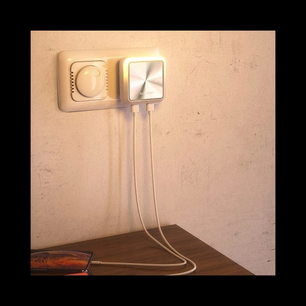 Lampă de noapte cu senzor de amurg BlitzWolf BW-LT14 pentru priză, 2x USB - 8