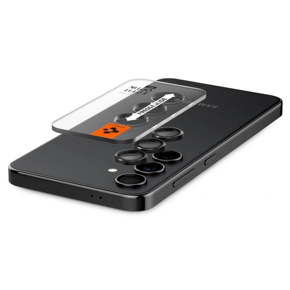 Gehärtetes Glas für die Spigen Optik.tr ez Fit Kamera Schutz Samsung Galaxy S24+ Plus Schwarz [2 PACK] - 5