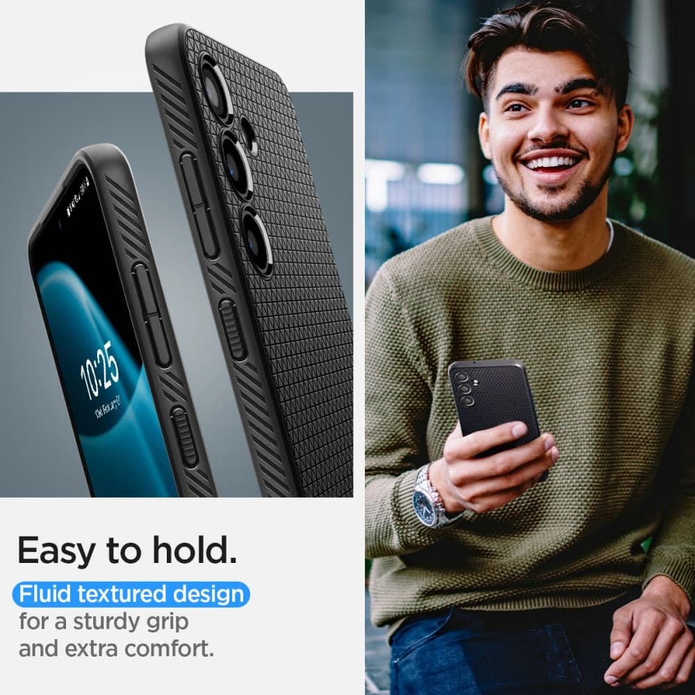 Case Spigen Liquid Air Samsung Galaxy S24 Matt Schwarz - 14