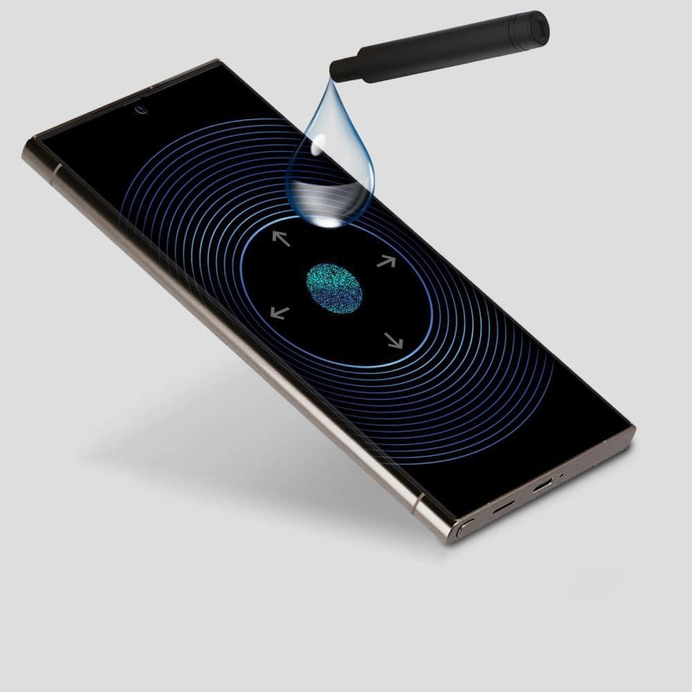 UV ragasztós edzett üveg Whitestone Dome üveg Samsung Galaxy S24 Ultra tiszta [2 PACK] - 2