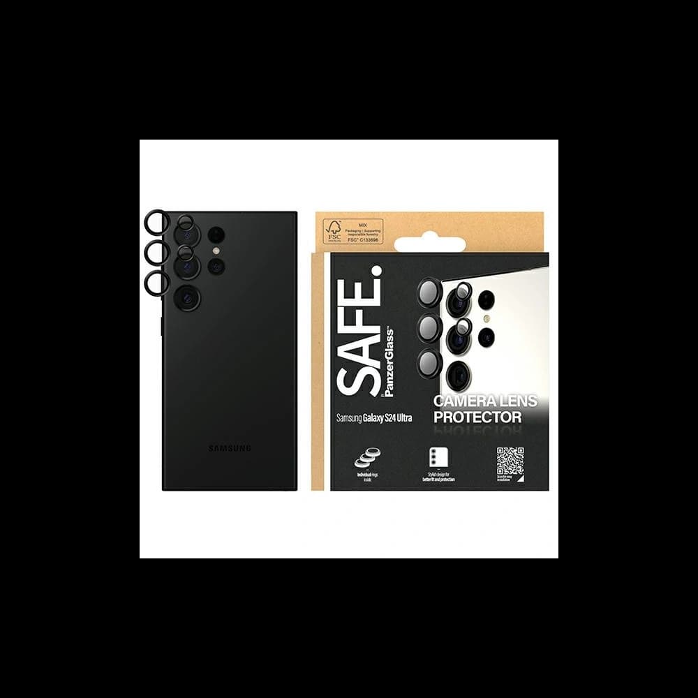 PanzerGlass Samsung SAFE by Galaxy S24 Ultra Hoops Lentile pentru camera foto negru/negru - 1