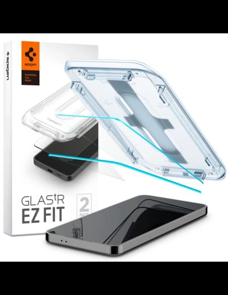 Gehärtetes Glas Spigen GLAS.tR ez Fit Samsung Galaxy S24 Clear [2 PACK]