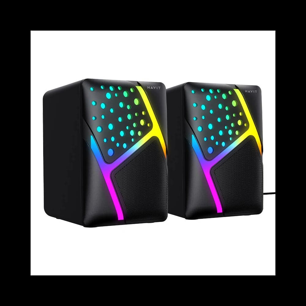 Hangszóró Havit SK763 mini jack 3.5mm RGB fekete - 1