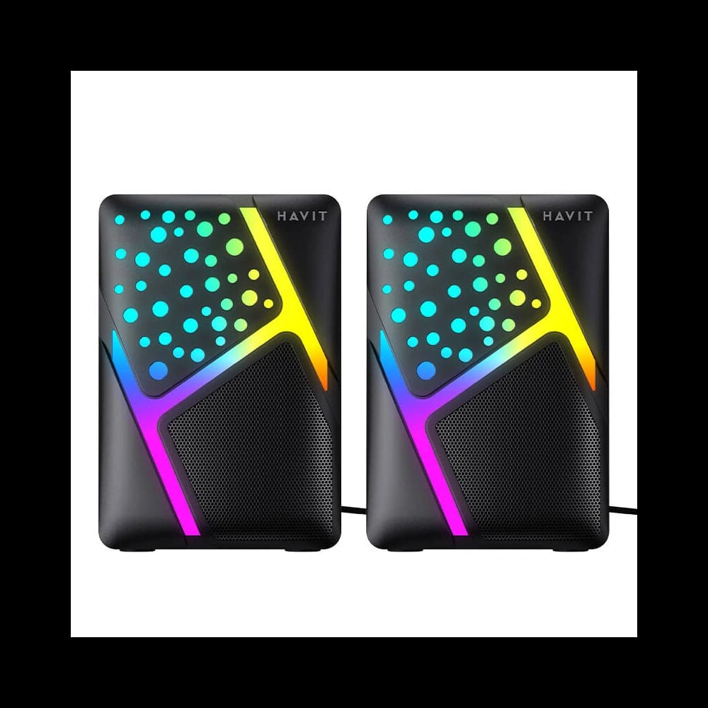 Hangszóró Havit SK763 mini jack 3.5mm RGB fekete - 2