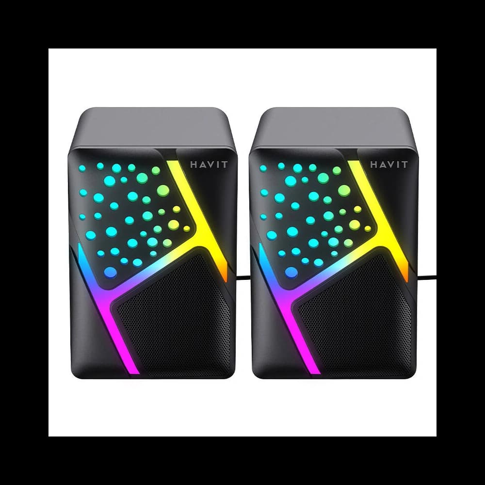 Hangszóró Havit SK763 mini jack 3.5mm RGB fekete - 3