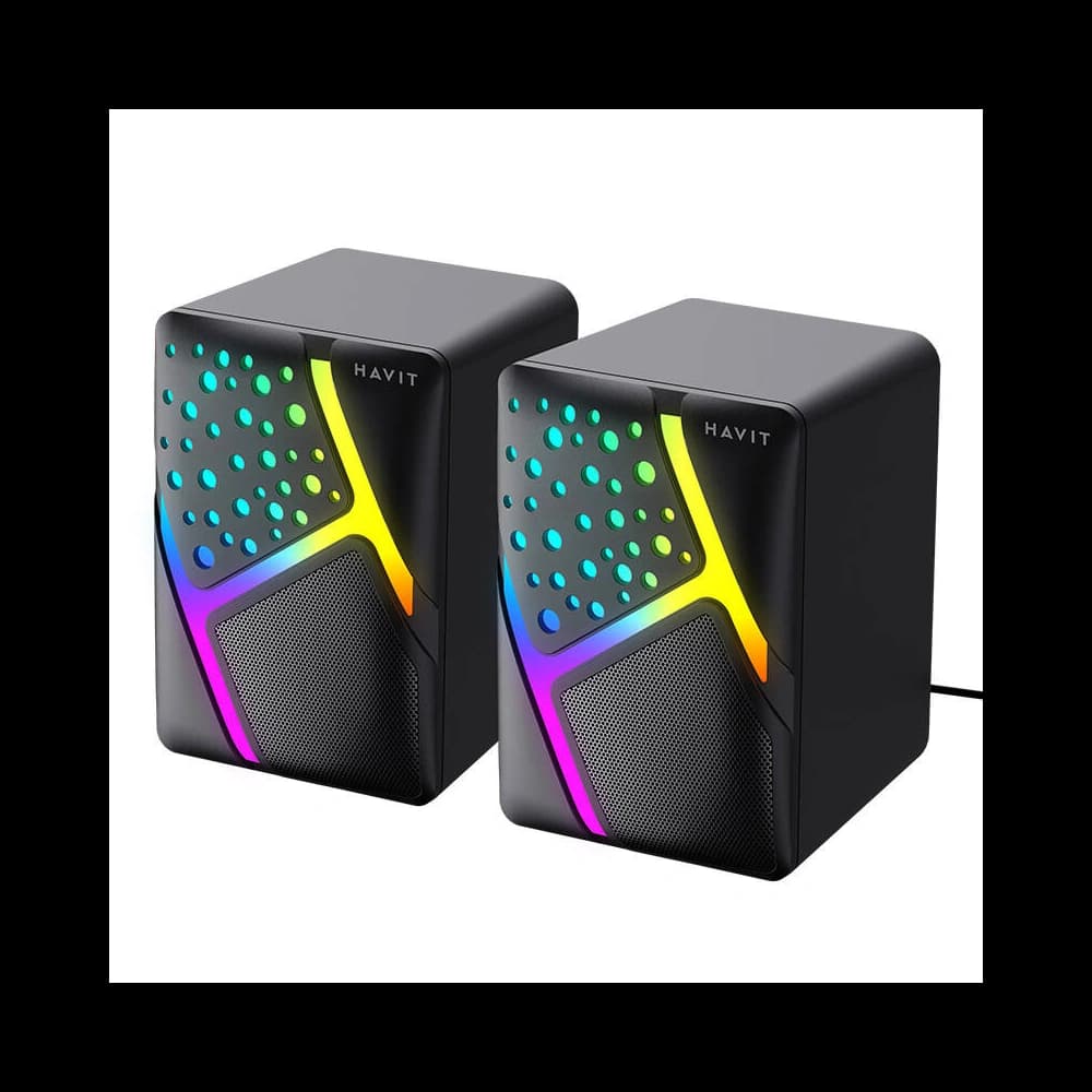 Hangszóró Havit SK763 mini jack 3.5mm RGB fekete - 4