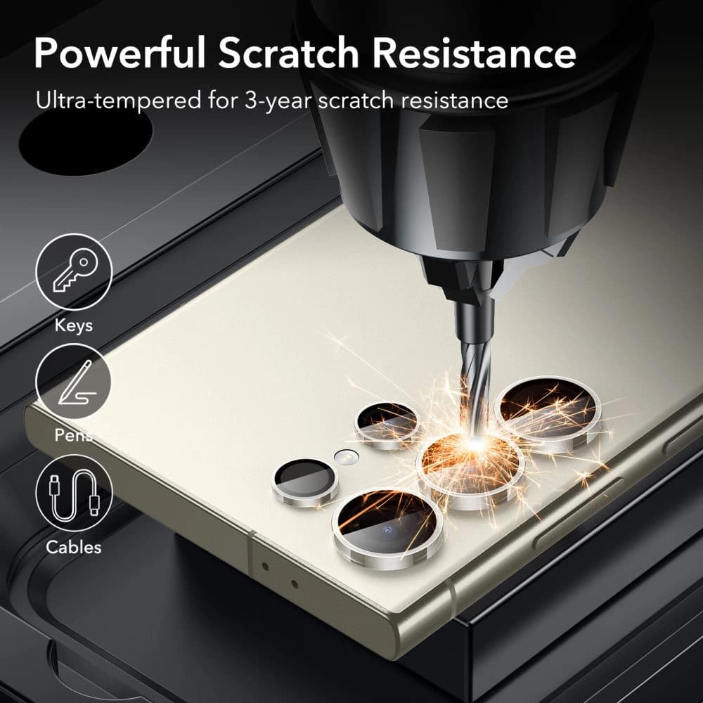 Fedezék ESR Kamera Védő Samsung Galaxy S24 Ultra Átlátszó - 6