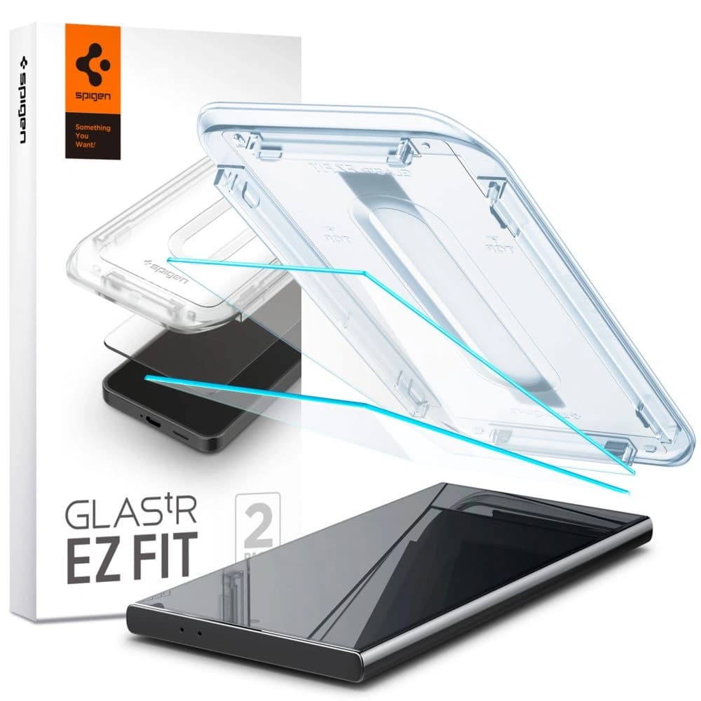 Sticlă termorezistentă Spigen GLAS.tR ez Fit Samsung Galaxy S24 Ultra Clear [2 PACK] - 1
