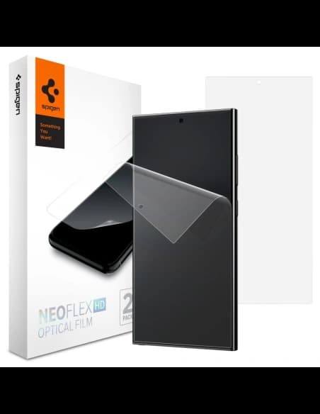 Folie Spigen Neo Flex Samsung Galaxy S24 Ultra Clear [2 PACK]