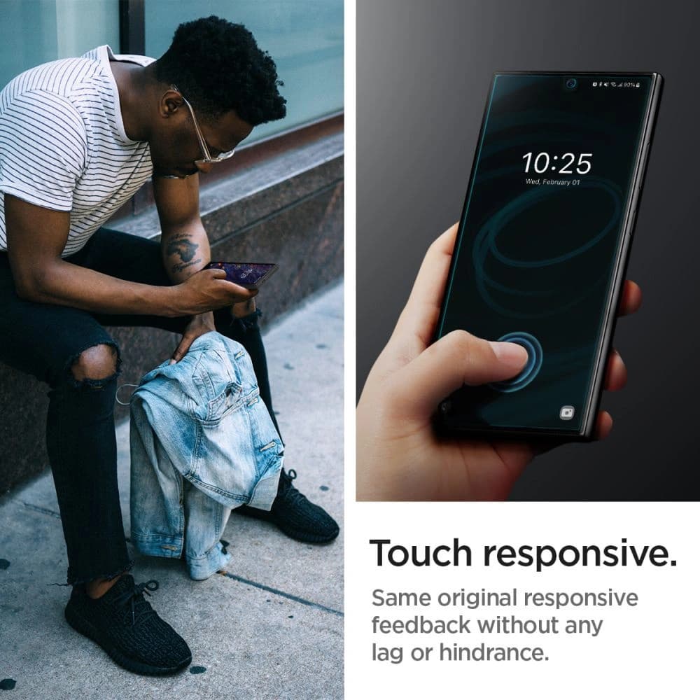 Folia Spigen Neo Flex Samsung Galaxy S24 Ultra Clear [2 PACK] - 14