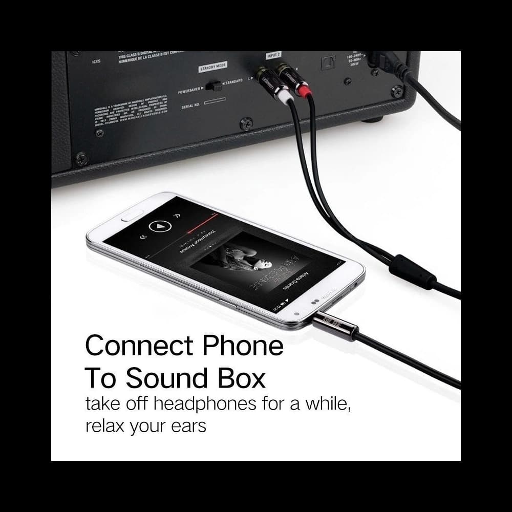 Kabel 3,5mm Jack na 2RCA (Cinch) UGREEN 1m - 6