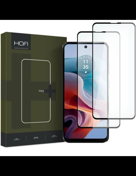 Edzett üveg Hofi Glass Pro+ Motorola Moto G34 5G Fekete [2 PACK]
