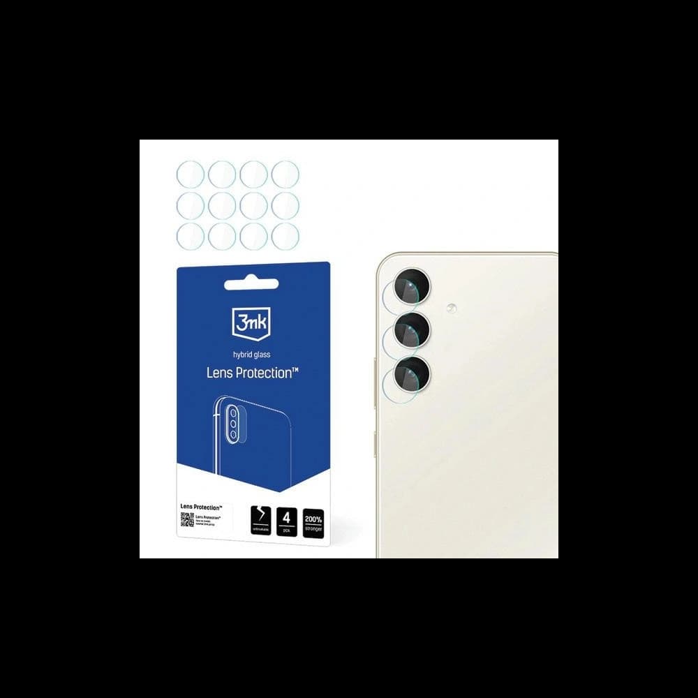 Hybridglas für die Kameraobjektiv 3MK Lens Protect Samsung Galaxy S24+ Plus [4 PACK] - 1