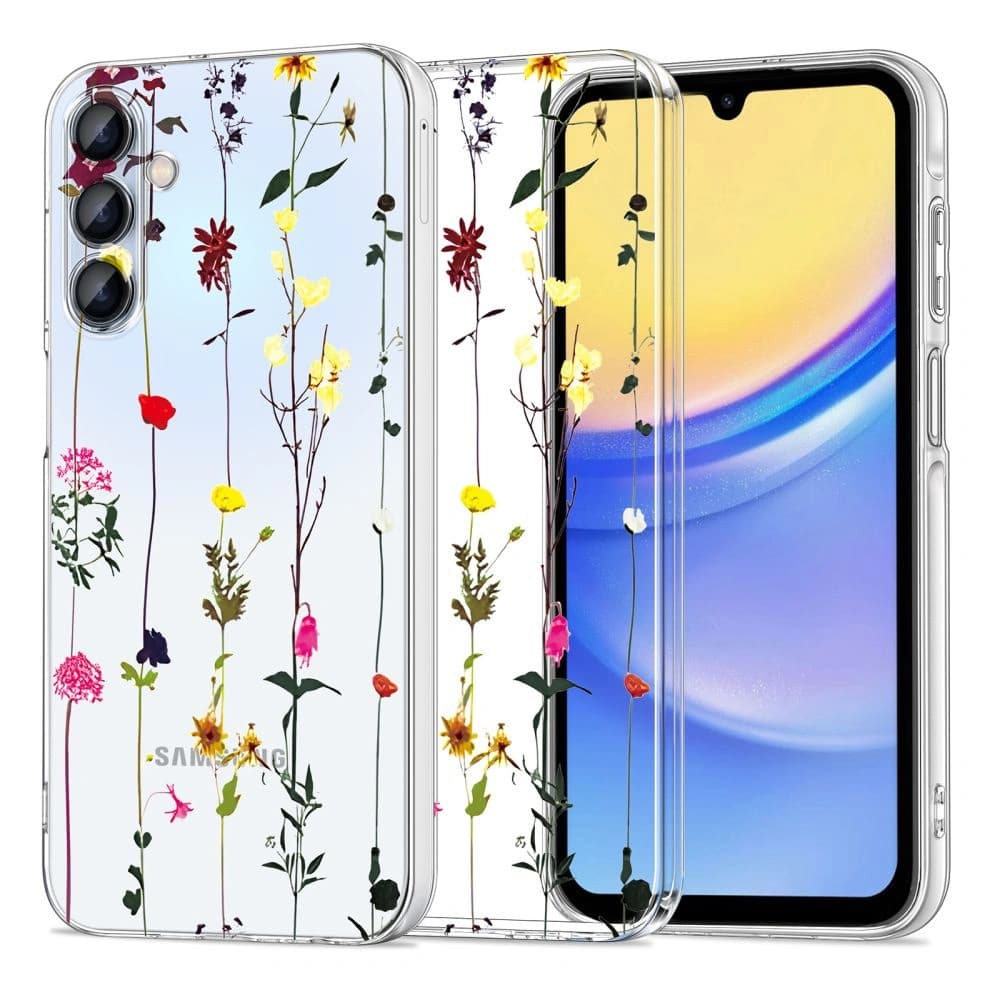 Case Tech-Protect Flexair+ Samsung Galaxy A15 4G / 5G Gartenblume