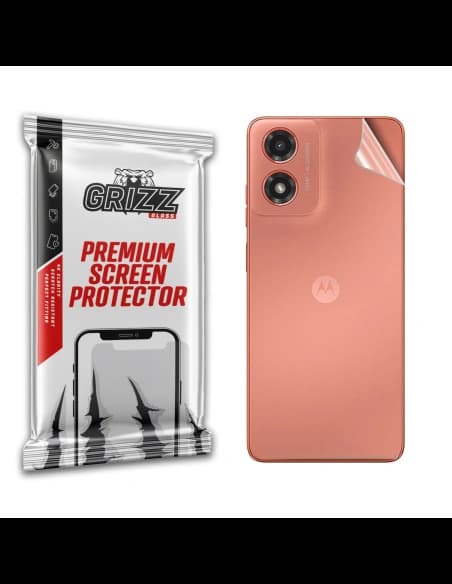 Folie GrizzGlass SatinSkin spate pentru Motorola Moto G04
