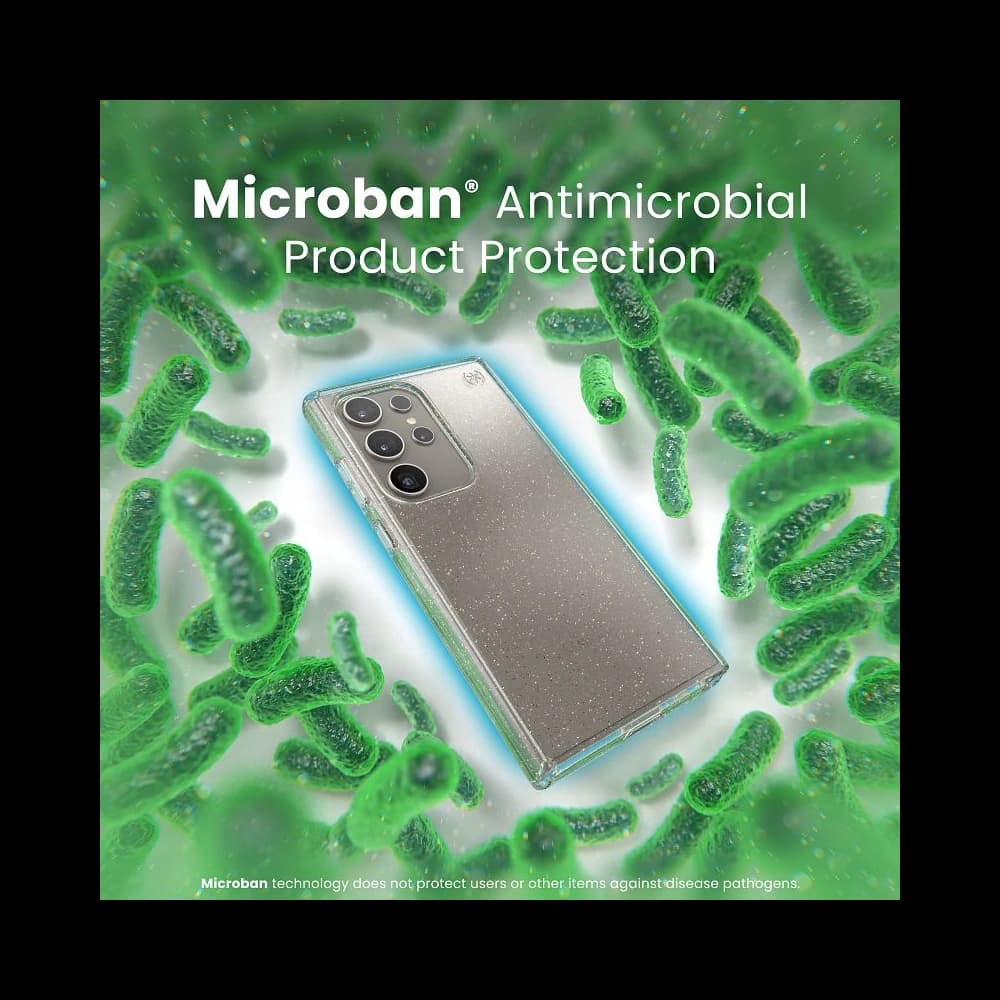 Etui Speck Presidio Lux Glitter Samsung Galaxy S24 Ultra čiré/zlaté třpytky - 4