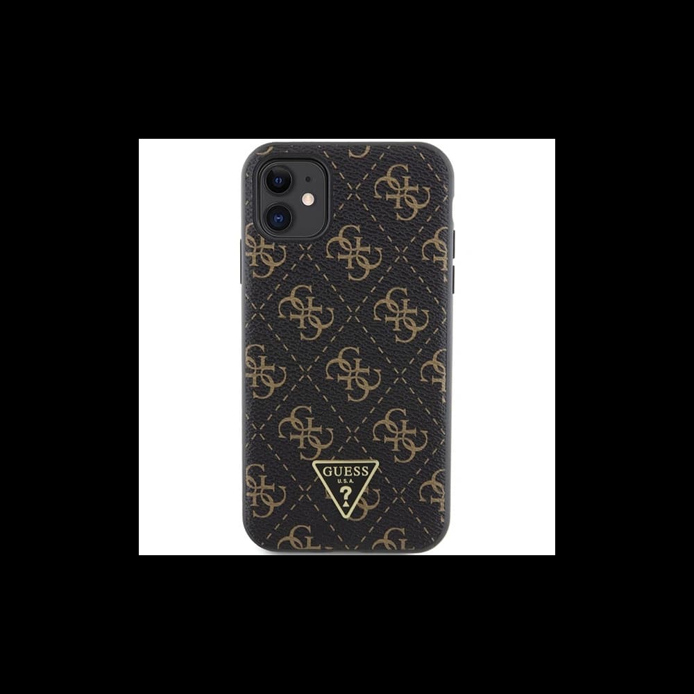 Guess GUHCN61PG4GPK Apple iPhone XR / 11 hardcase 4G Triangle Metal Logo black - 3