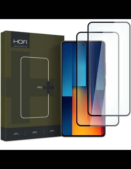 Sticlă călită Hofi Glass Pro+ Xiaomi Poco M6 Pro 4G / LTE Negru [2 PACK]