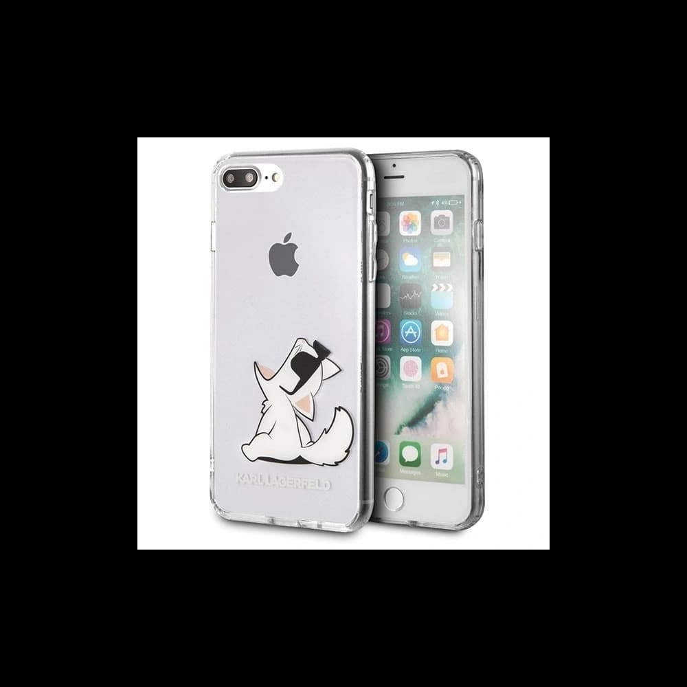 Karl Lagerfeld KLHCI8LCFNRC iPhone 7/8 Plus tvrdý obal transparentní Choupette Fun