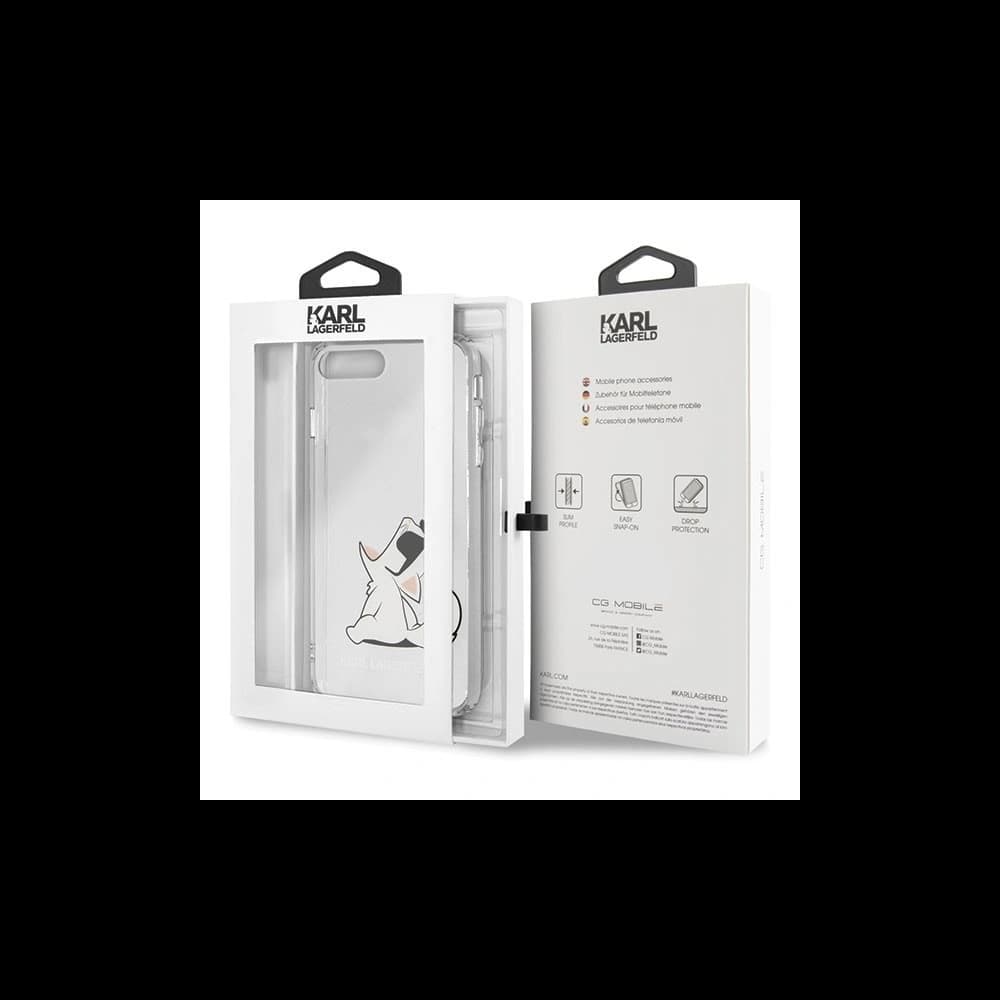 Karl Lagerfeld KLHCI8LCFNRC iPhone 7/8 Plus tvrdý obal transparentní Choupette Fun - 7