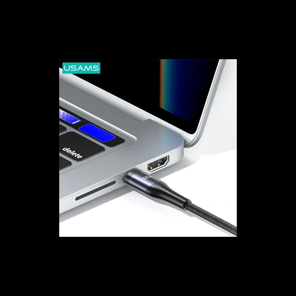 Kábel 3w1 USAMS US-SJ600 USB-C / Lightning / microUSB / USB-C 100W 1,2m fekete/black - 4