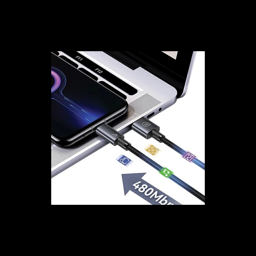 USAMS US-SJ670 USB-A / Micro-USB 2A 2m gyorstöltő kábel acél/szürke - 6