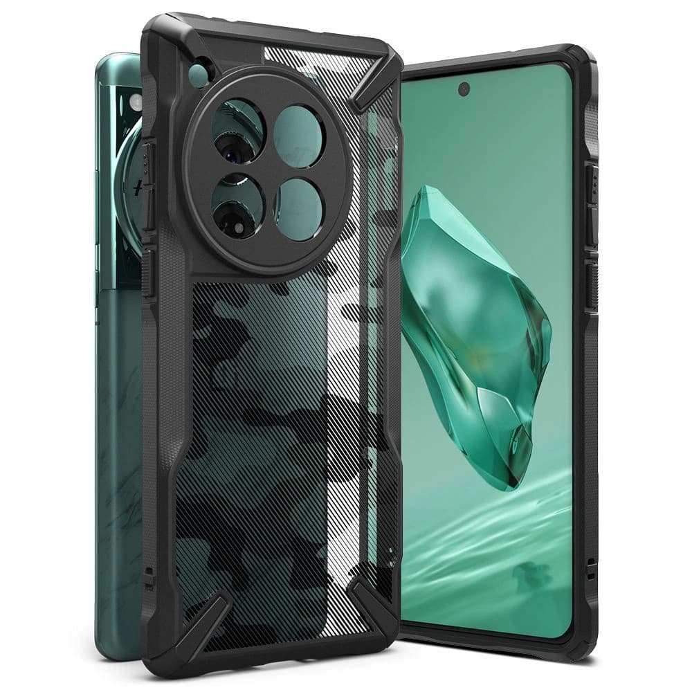 Etui Ringke Fusion-X OnePlus 12 Camo Black
