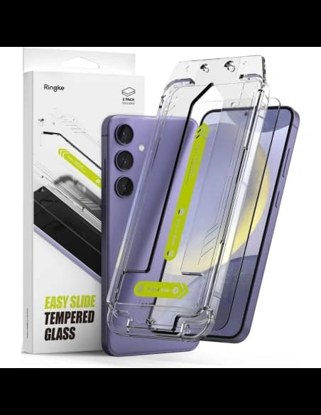 Gehärtetes Glas Ringke Easy Slide Samsung Galaxy S24 Clear [2 PACK]