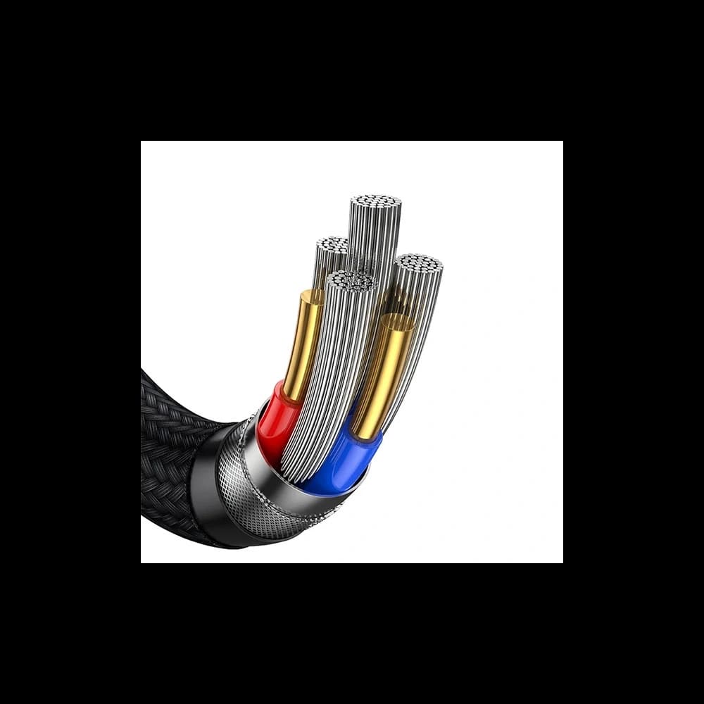 USAMS Kabel U85 2xUSB-C/USB-A 2m 100W PD Fast Charge schwarz SJ655USB01 (US-SJ655) - 4