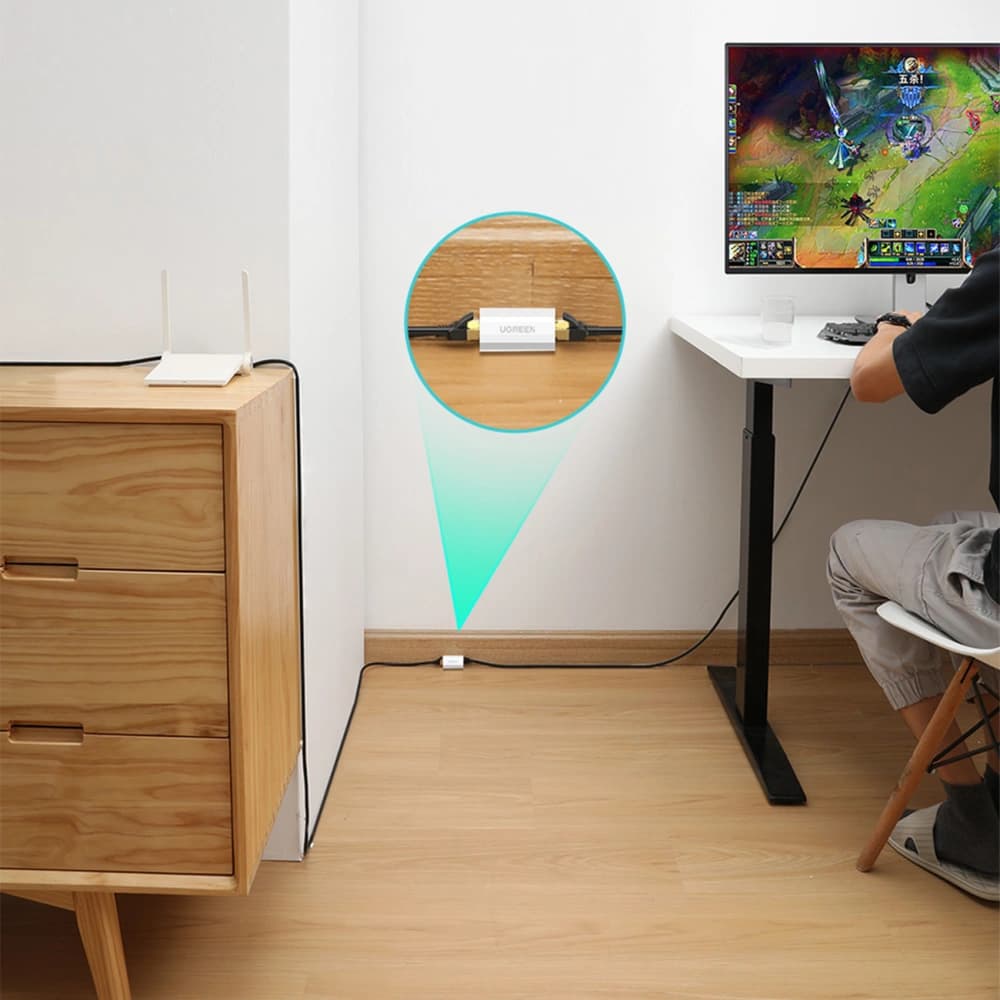 Síťový adaptér UGREEN NW116 RJ45 / RJ45 bílý - 4