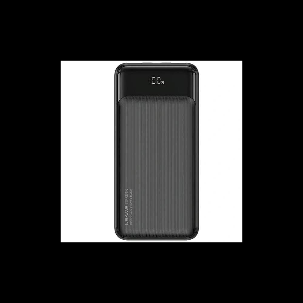 Powerbank USAMS US-CD202 30000mAh microUSB, USB-A, USB-C, 10W cu display negru/black - 1