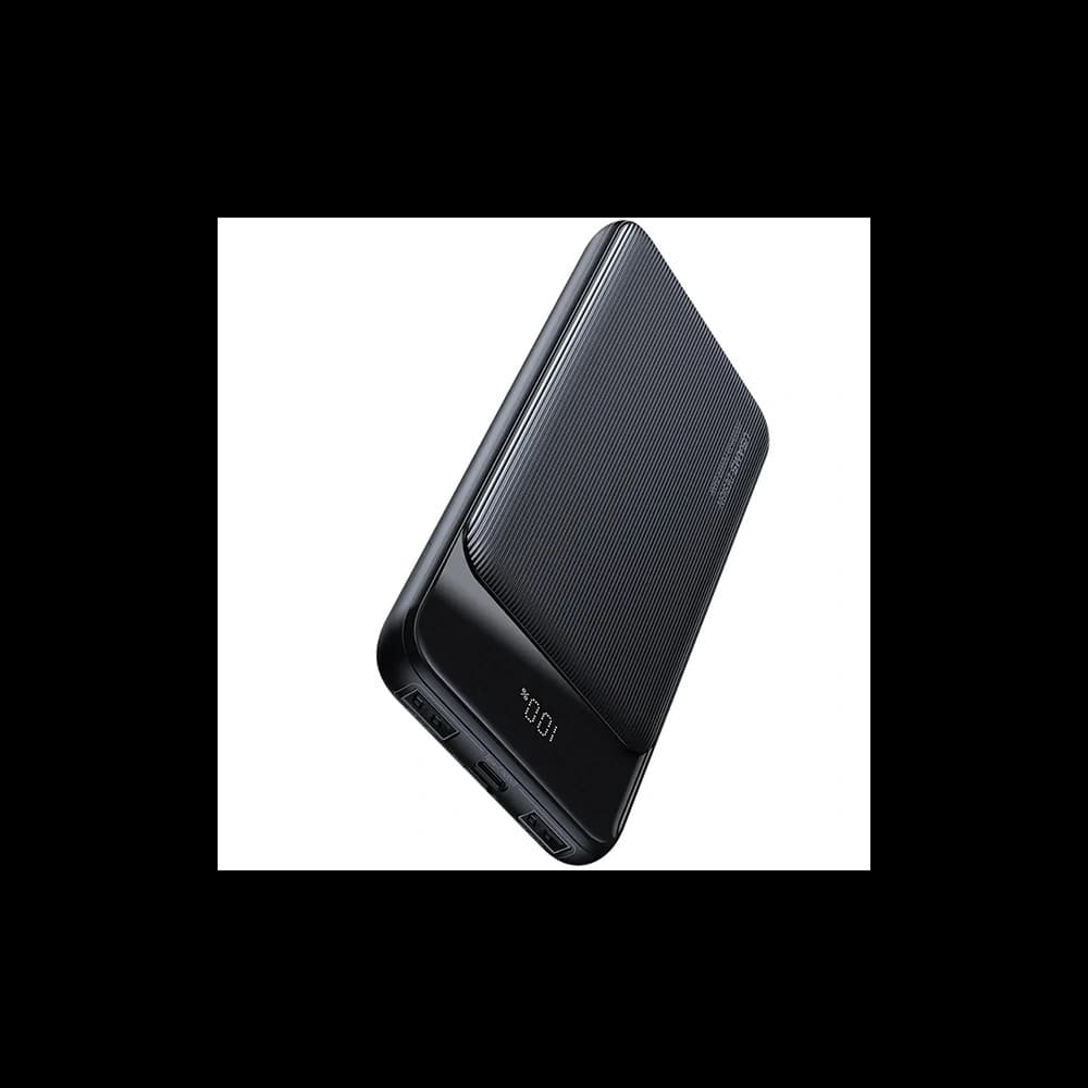 Powerbank USAMS US-CD202 30000mAh microUSB, USB-A, USB-C, 10W cu display negru/black - 2