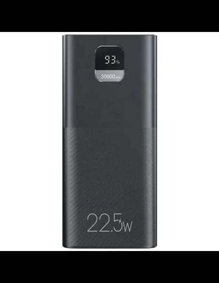 Powerbank USAMS PB68 30000mAh 2xUSB-A, USB-C, 20W, PD, QC 3.0 cu display negru/black