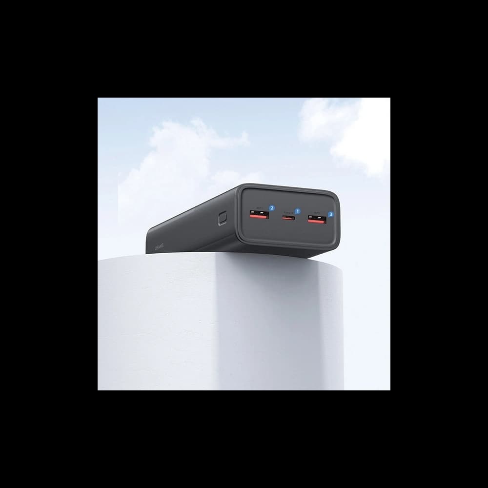 Powerbank USAMS PB68 30000mAh 2xUSB-A, USB-C, 20W, PD, QC 3.0 cu display negru/black - 5