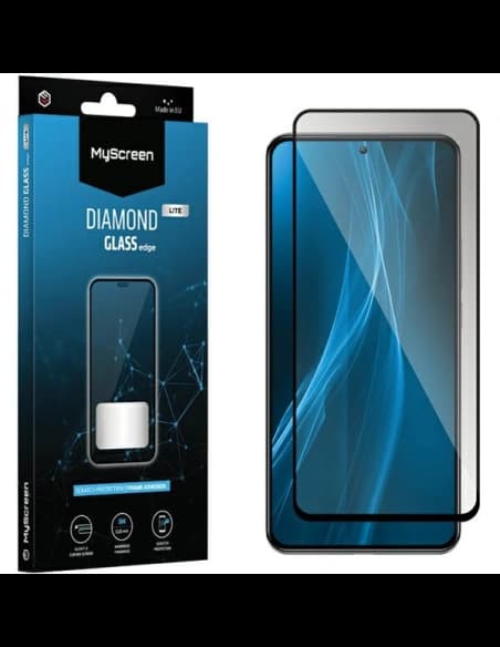 Edzett üveg MyScreen Diamond Glass Edge Lite Full Glue Honor X8b fekete/black