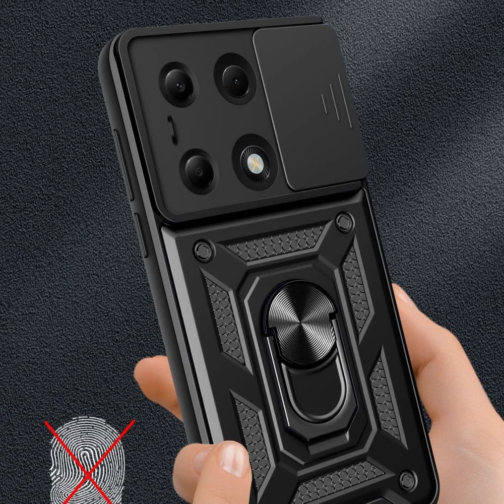 Etui Tech-Protect CamShield Pro Xiaomi Redmi Note 13 Pro 4G / Poco M6 Pro 4G Fekete - 5
