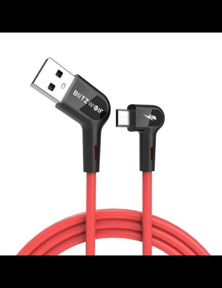 Sarok micro USB kábel BlitzWolf BW-AC2 2,4A 0,9m