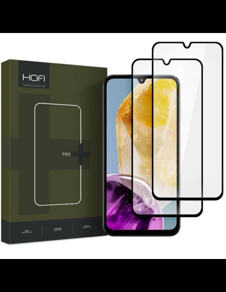 Gehärtetes Glas Hofi Glass Pro+ Samsung Galaxy M15 5G Schwarz [2 PACK]