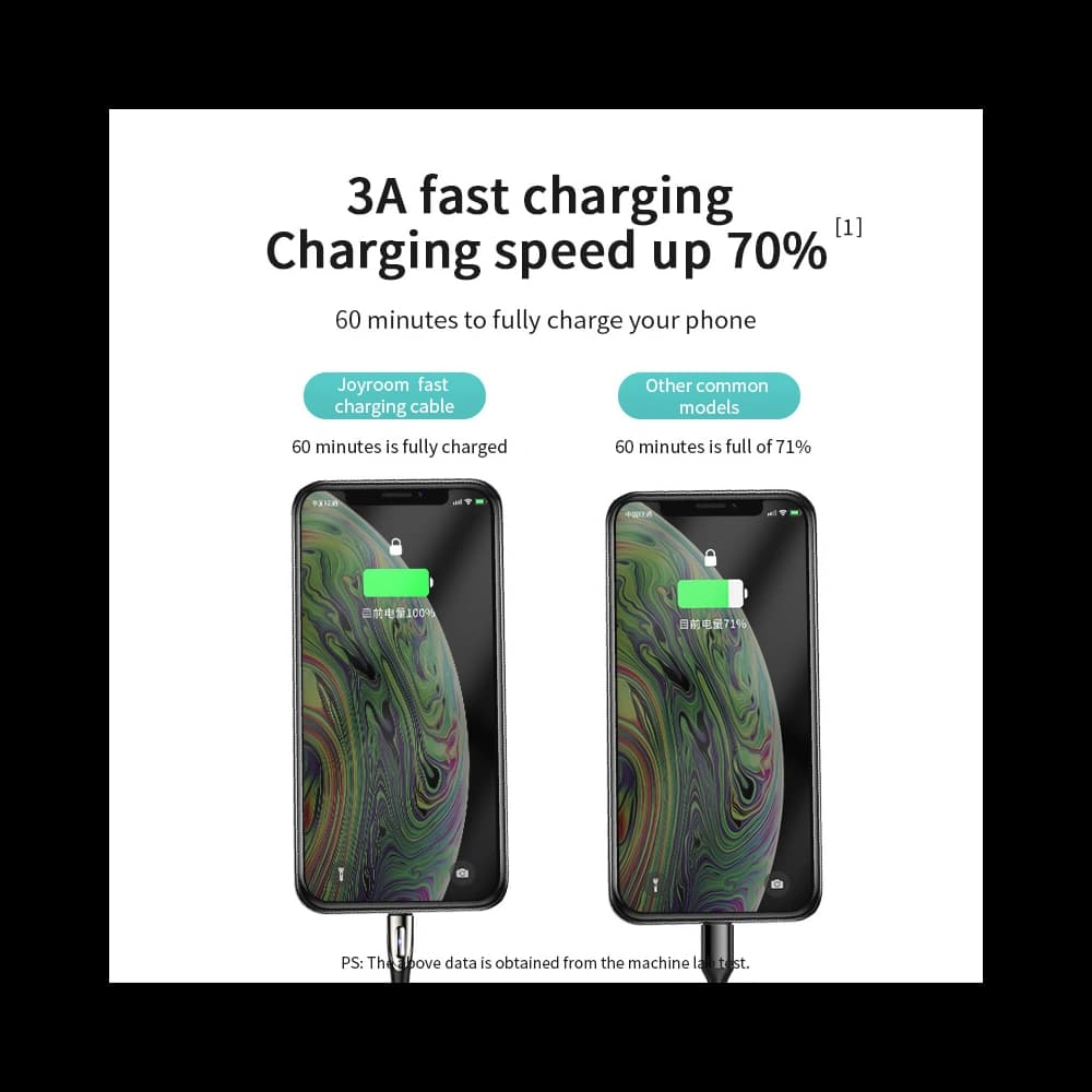 Kábel Joyroom S-M411 USB-A / microUSB 3A 1.2m fekete - 2