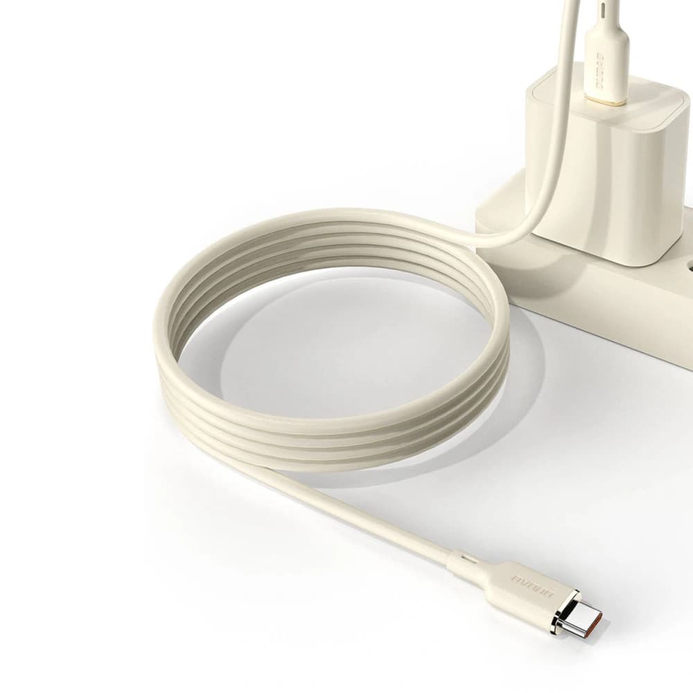 Kabel 2w1 Dudao L7SF USB-C / USB-C, Lightning 100W 1.2m beige - 6