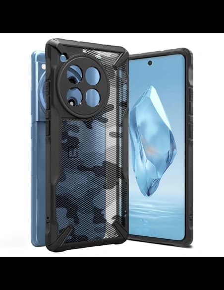 Etui Ringke Fusion-X OnePlus 12R Camo Black