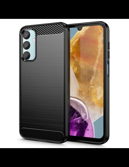 Etui Tech-Protect TPUCarbon Samsung Galaxy M15 5G Fekete